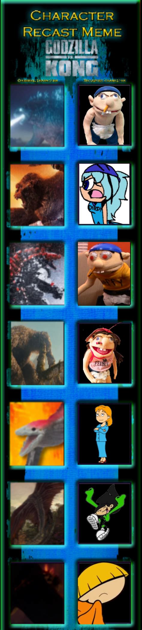 Godzilla vs kong cast meme! by izzygrcia on DeviantArt