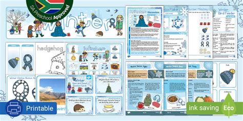 Winter Themed Worksheets For Preschool | Twinkl SA - Twinkl