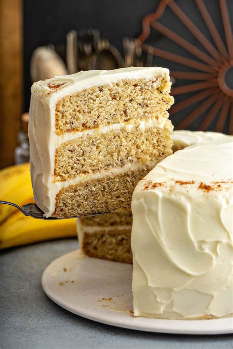 Easy Banana Cake with Cinnamon Frosting | The Novice Chef