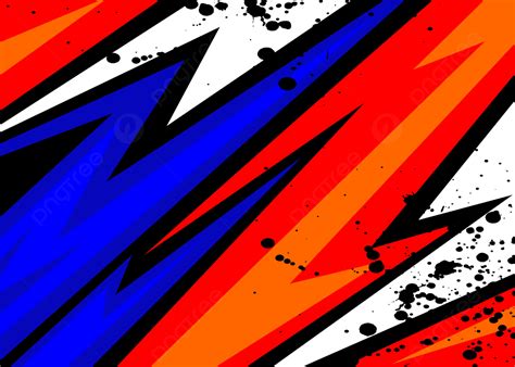 Racing Stripes Abstract Background With Blue Red Orange And White Free Vector, Wallpaper ...