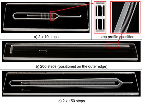 Borosilicate glass microreactor design variations: (a) step reactor ...