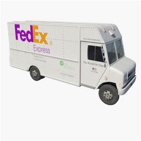 Delivery Van Fedex 3D Model $50 - .ma .obj .fbx - Free3D