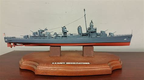 US Navy Destroyer USS Fletcher DD-445Detailed Ship Model | Etsy