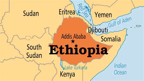 Ethiopia Capital Map