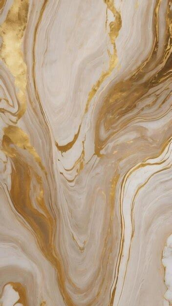 Premium AI Image | Beige and gold marble abstract background