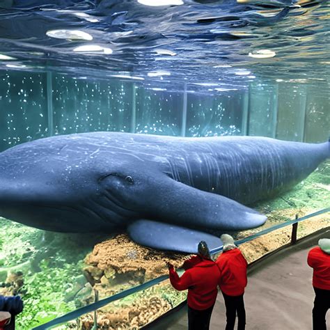 Blue Whale in Aquarium Graphic · Creative Fabrica