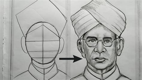 Sarvepalli Radhakrishnan Pencil Sketch, Drawing, Realistic Art | lupon.gov.ph