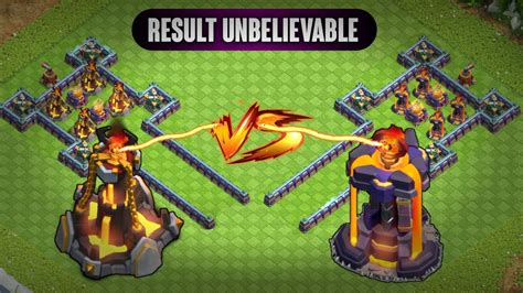 Inferno Tower Home Village VS Inferno Tower Clan Capital Challenge Who Will Winner - Clash Of ...