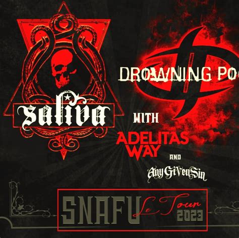 SALIVA / DROWNING POOL Sanfu Le Tour US 2023 Setlist Playlist - Setlist Guy