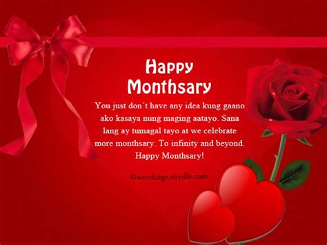 Monthsary Message For Her Tagalog - Laina Mirabel