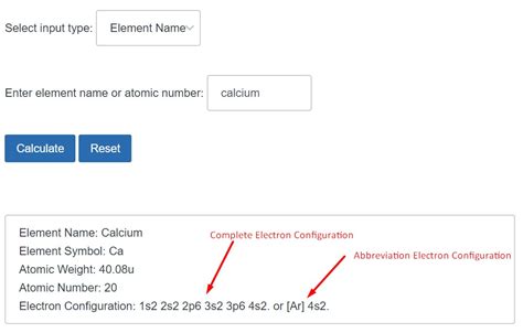 Electron Configuration Calculator