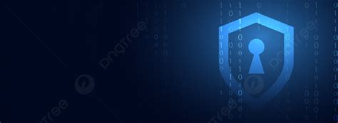 Blue Business Technology Information Security Banner Background ...