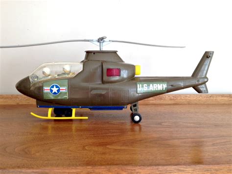 Vintage TOY US Army Helicopter Model Battery Operated 1970s