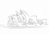 Sydney Opera House Colouring Page sketch template