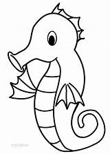 Seahorse Coloring Pages Printable sketch template