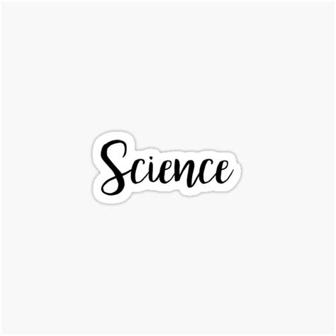 "Science" Sticker for Sale by abigailsommer1 | Redbubble