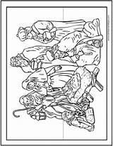 15  Printable Christmas Coloring Pages ️ Jesus & Mary Nativity Scenes sketch template