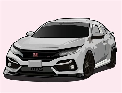 Civic car vector 13142678 Vector Art at Vecteezy