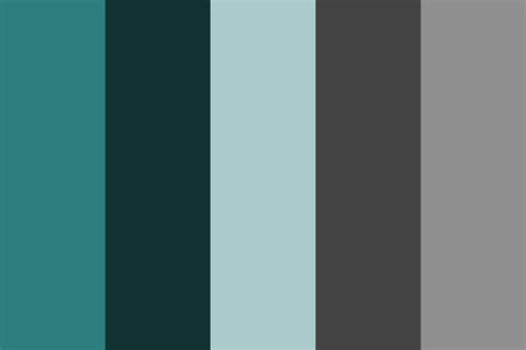 Subtle cyan accompaniment Color Palette