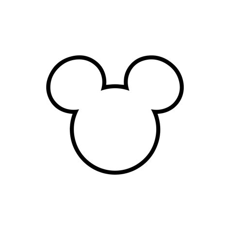 Mickey Mouse Head Outline Png