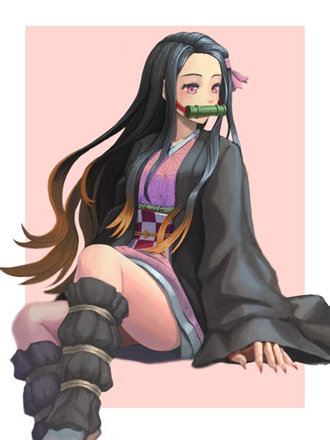 ArtStation - Demon Slayer - nezuko fan art