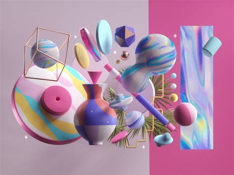 Colorful 3D Digital Art Created from Pictures – Fubiz Media