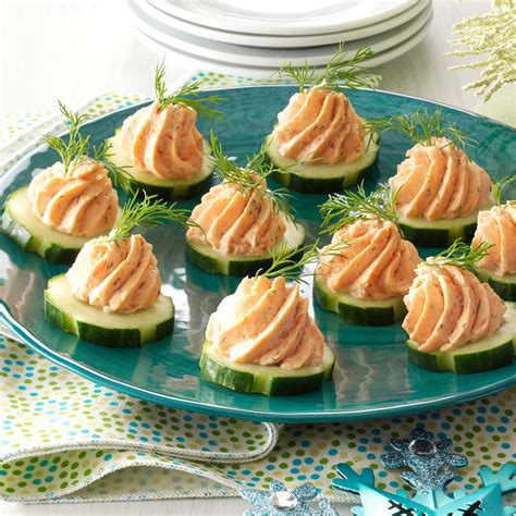 Salmon Mousse Canapes Recipe | Taste of Home