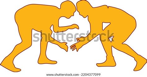 Wrestling Clipart Vector Illustration Stock Vector (Royalty Free ...