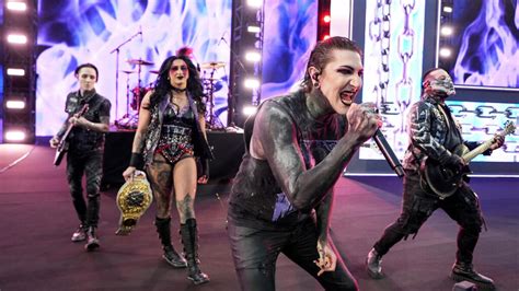 WATCH: Motionless In White Rock WrestleMania During Rhea Ripley’s Entrance - Pop Culture Madness ...