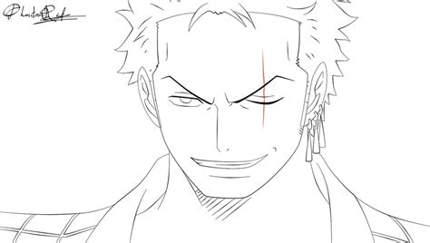 Film Z: Zoro version 2: Lineart by PhantomRed17 on DeviantArt