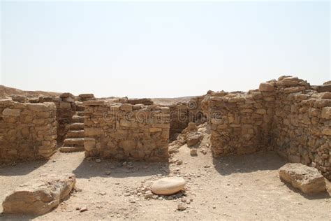 Moa Nabataeans Fortress Ancient Ruins in the Arava, South of Israel Stock Image - Image of ...