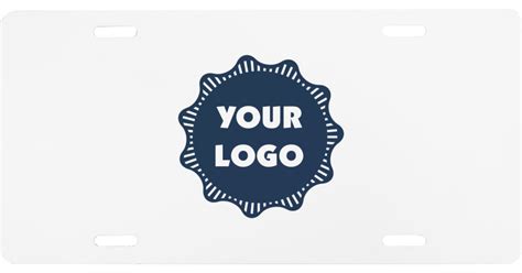 Custom Logo Front License Plate | YouCustomizeIt