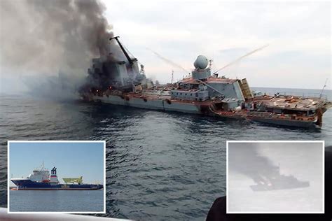 Russia ‘loses ANOTHER ship in Black Sea as mystery blaze guts navy vessel’ after Putin’s two ...