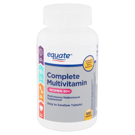 Equate Complete Multivitamin Tablets, Women 50+, 100 count - Walmart.com