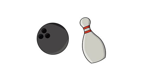 Animation of a moving bowling ball and bowling pins 28735318 Stock ...