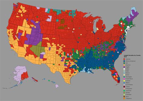 Largest ethnic ancestry by each U.S. county | Pakistan Defence