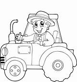 Farmer Coloring Pages For Kids Sketch Page sketch template