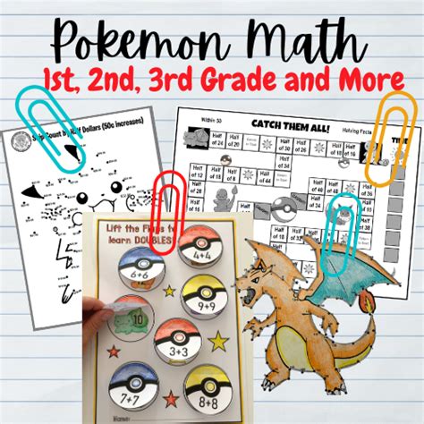 Pokemon Math Ideas - Pokemon Math Worksheets - Pocket Monster Math ...