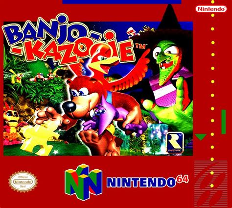 Banjo-Kazooie (N64) | Snes classic, Banjo kazooie, Box art