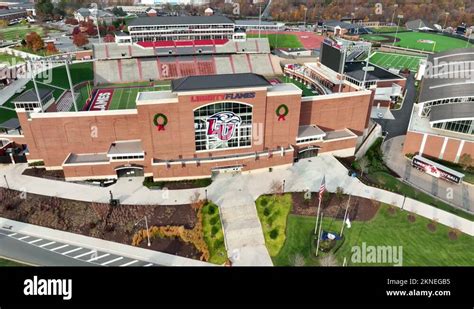 Liberty Flames Football Stadium. Aerial view of D1 team with school ...