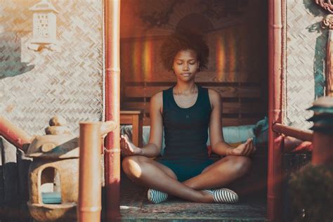 Black girl meditating, aura on head | Yoga sutras, Black girl, Yoga