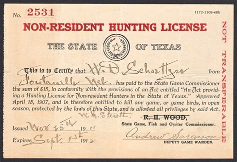 Earliest Hunting & Fishing Licenses - Waterfowl Stamps and More