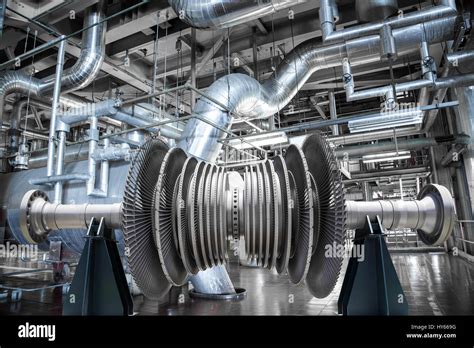 Steam turbine of power generator in an industrial thermal power plant Stock Photo - Alamy