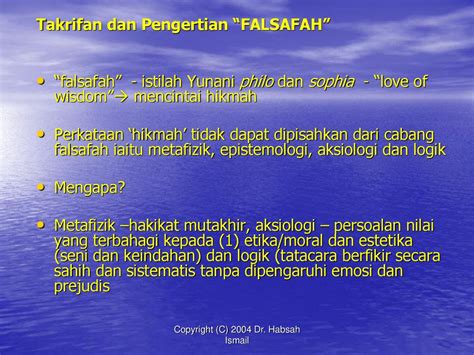 Copyright (C) 2004 Dr. Habsah Ismail - ppt download