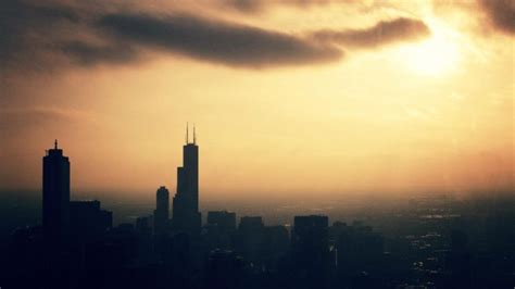 sunset, Cityscapes, Chicago, Buildings, Evening Wallpapers HD / Desktop ...