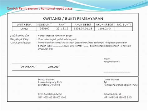 Contoh Format Kwitansi Pembayaran Hotel