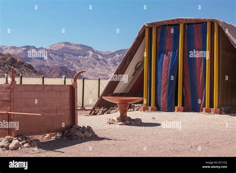 Replica Of The Tent Of Meeting And Brazen Altar And Laver; Timna Park ...