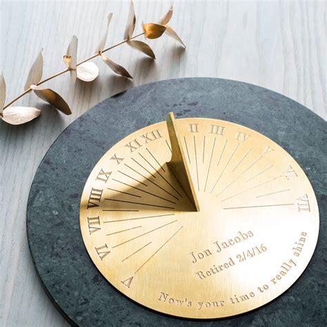 personalised copernicus brass sundial by border sundials | notonthehighstreet.com