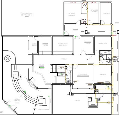 Local civil security office architecture layout plan dwg file - Cadbull ...