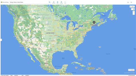 Bangor Maine Map - United States